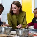 Catherine, Princess of Wales plays with children as she visits the charity Home-Start Oxford (Picture: Kirsty Wigglesworth/pool)