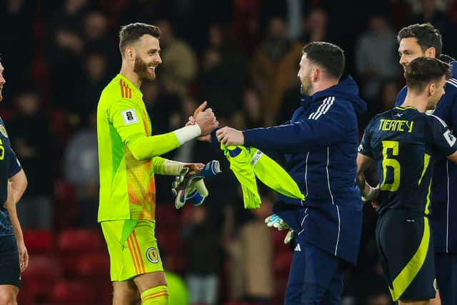 Angus Gunn made a big save at the end.