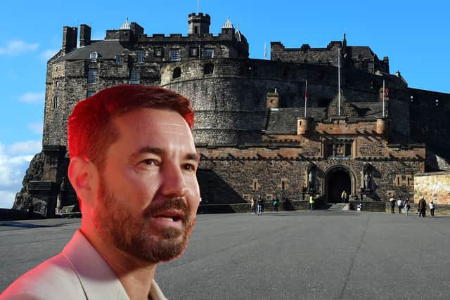 Martin Compston was invited to an event at Edinburgh Castle