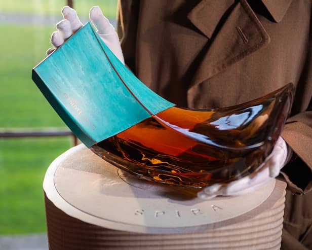 The Glenlivet SPIRA 60 year Old 1965 which sold for £650,000 during the Distillers One of One Charity Auction in partnership with Sotheby's on October 10, 2025 in Hopetoun House in South Queensferry