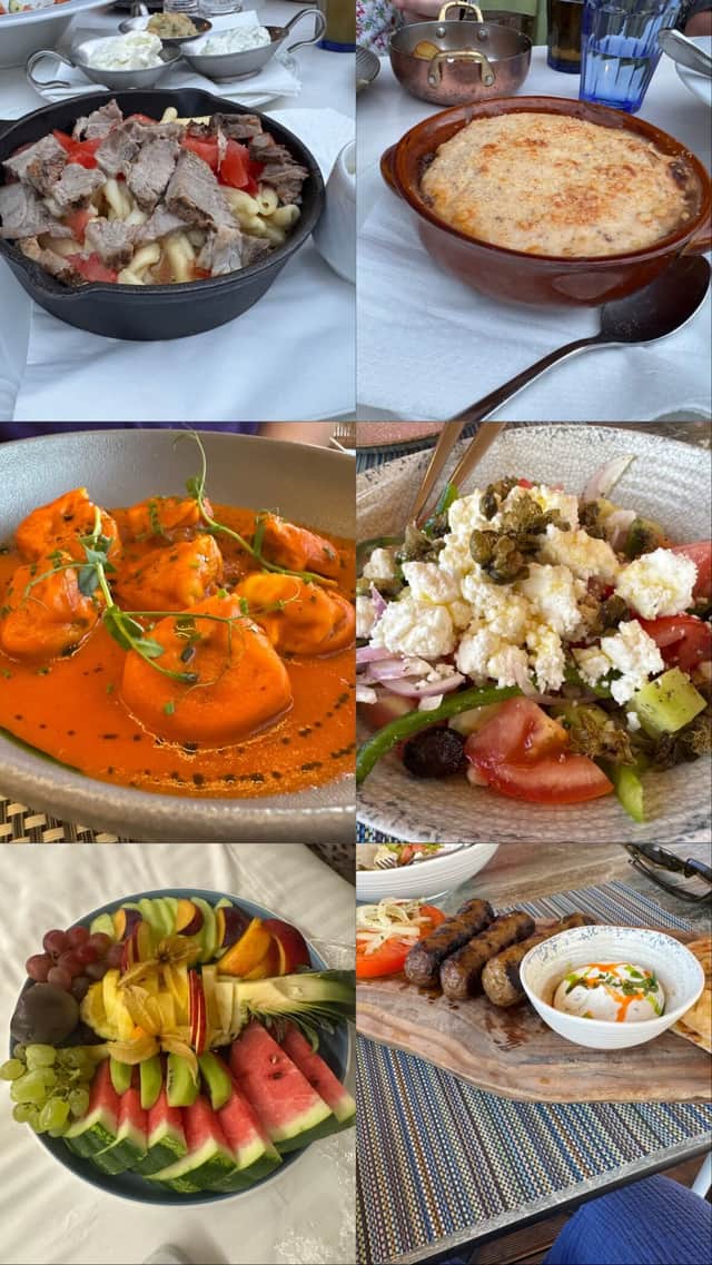 The beautiful Cretan dishes we enjoyed at Mirabello