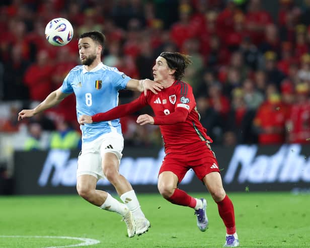 Rangers midfielder Nicolas Raskin in action for Belgium during their 4-2 win over Wales on Monday. Cr: Getty Images.