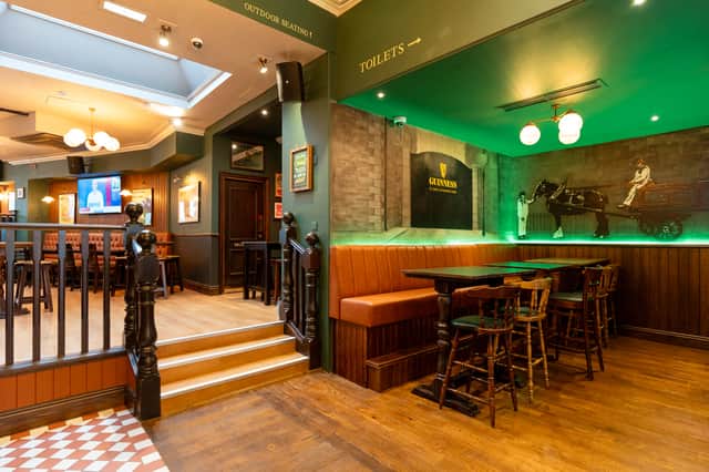 The new bespoke Guinness Gate mural inside Aberdeen's Molly Malones.
