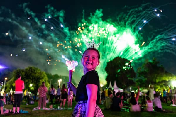 The festival was billed as a family friendly event, with fairground rides and marshmallow tastings 