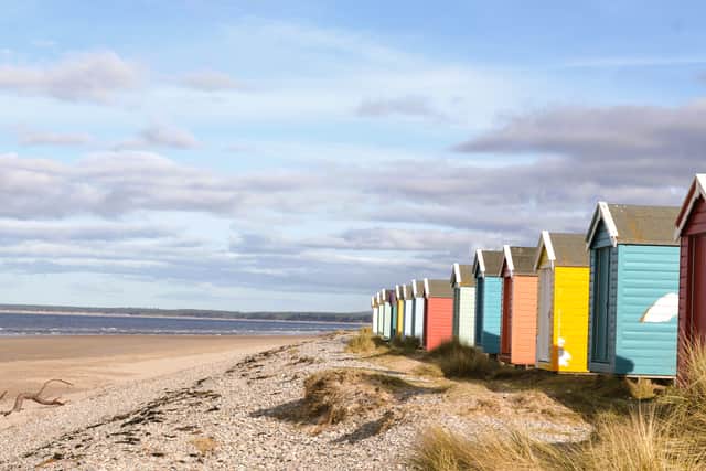 Findhorn Beach, on the Moray Firth, where fishermen are concerned about further offshore wind farm-related developments