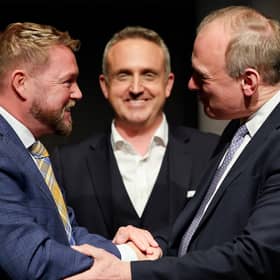 Jamie Greene, Alex Cole-Hamilton and Lib Dem leader Ed Davey
