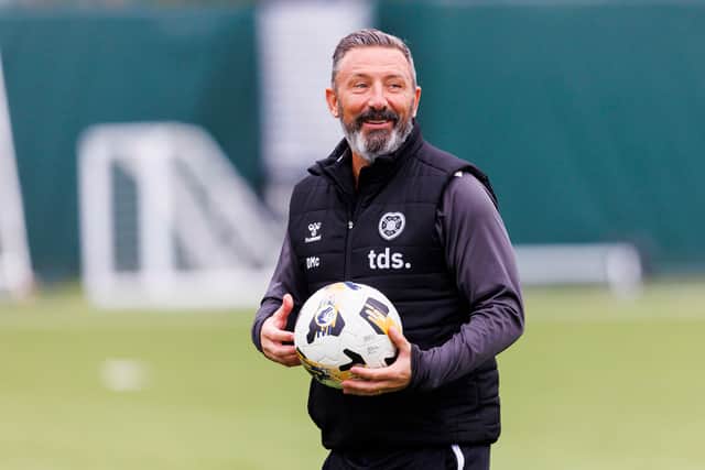 Hearts head coach Derek McInnes currently has his team top of the table.