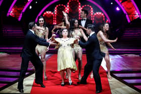 Susan Calman, centre stage, during a Strictly Come Dancing event in 2018.  