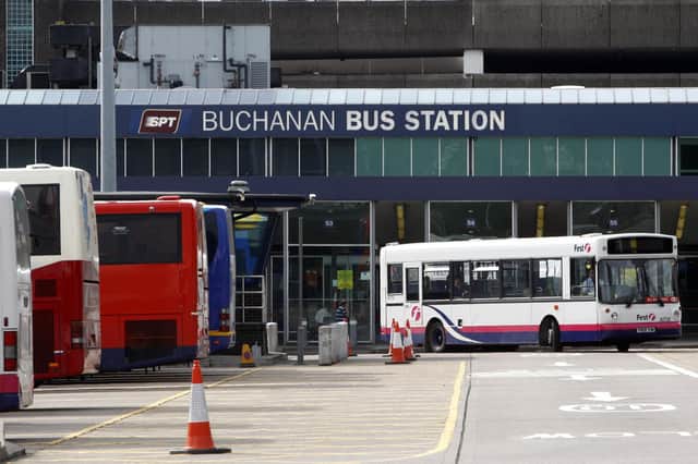 A general view of Buchanan Bus Station in Glasgow