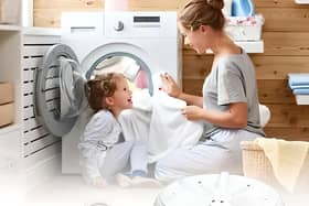 Powered by USB, the washing machine can clean anything from towels to teapots