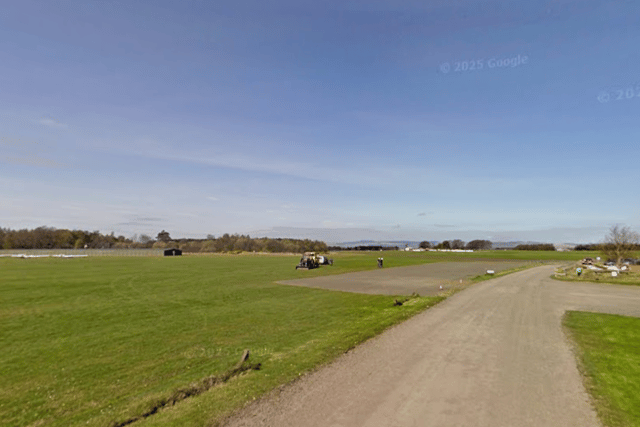 The crash happened near the Scottish Gliding Centre.