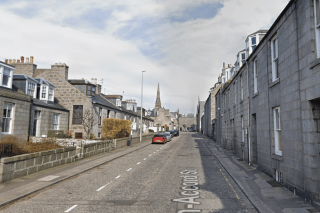 The incident happened around 3.05am on Sunday on Bon Accord Street