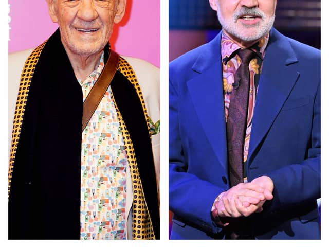 Sir Ian McKellen (left) and Graham Norton (right)