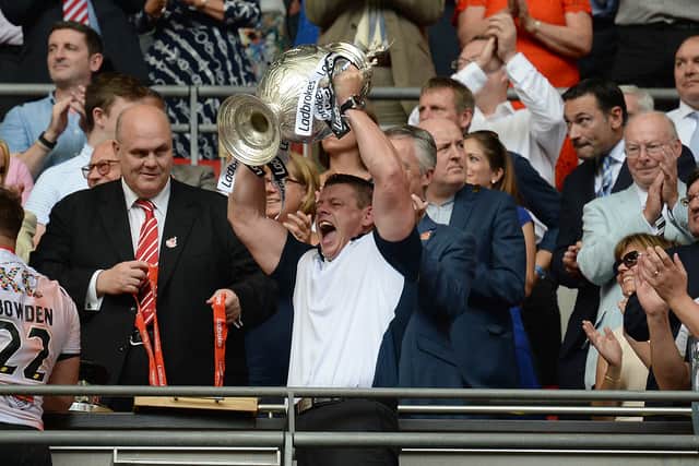 Lee Radford led Hull FC to Challenge Cup final glory at Wembley as coach, beating Warrington Wolves in the 2016 final.