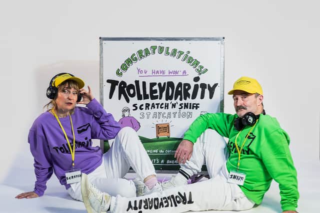 Alan Grieve and Shona Reppe, creators of Trolleydarity