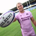 Duhan van der Merwe ahead of his 50th Scotland cap, against USA at Scottish Gas Murrayfield.