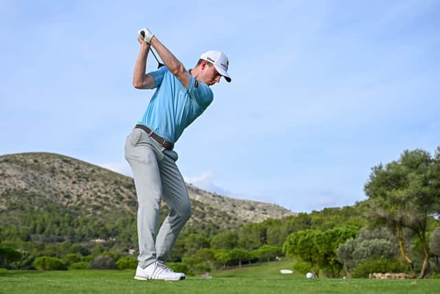 Euan Walker in action on day three of the Rolex Grand Final supported by The R&A at Club de Golf Alcanada in Mallorca