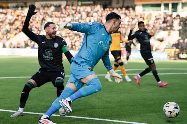 Hibs' Martin Boyle and Livingston's Jerome Prior in action during the 2-2 draw at the Home of the Set Fare Arena. (Photo by Euan Cherry / SNS Group)