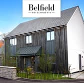 The four-bedroomed house has an open plan layout and an amazing master suite