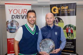 Dumfries and County professional James Erskine received the Sir Henry Cotton Lifetime Achievement Award from Golf Foundation president Nick Dougherty