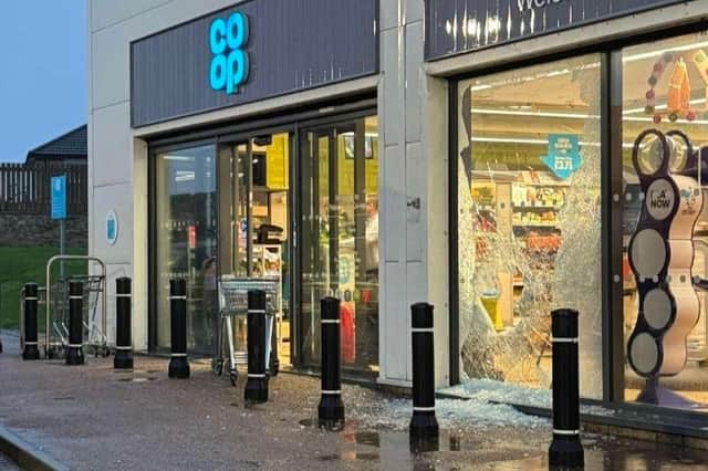 The break-in happened during the early hours of Monday morning.