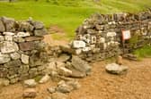 Vandals destroyed part of the wall at Ardvreck castle 