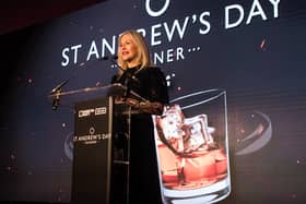 The Marketing Society Scotland Chair Claire Prentice delivers last year’s welcome address
