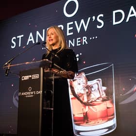 The Marketing Society Scotland Chair Claire Prentice delivers last year’s welcome address