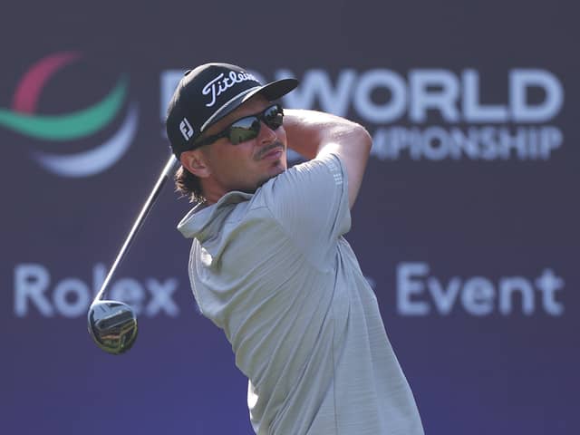 Ewen Ferguson pictured during a practice round prior to the DP World Tour Championship 2025 at Jumeirah Golf Estates in Dubai