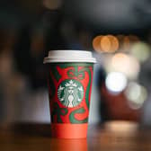 Starbucks has released its new festive red cups in UK stores today (Thursday November 13)