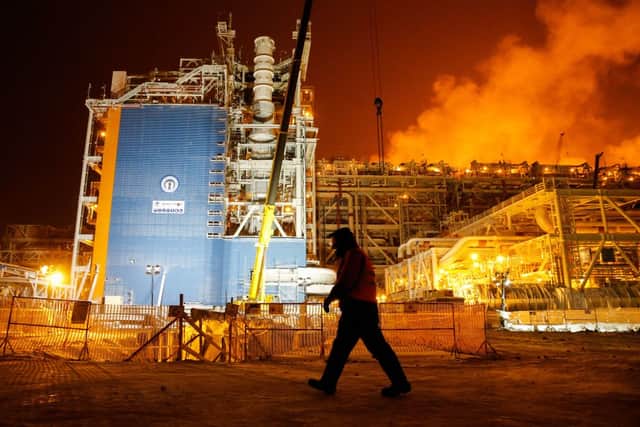 The Yamal LNG plant in Sibera is a crucial source of export revenue for Vladimir Putin's regime. Picture: Maxim Zmeyev/AFP/Getty
