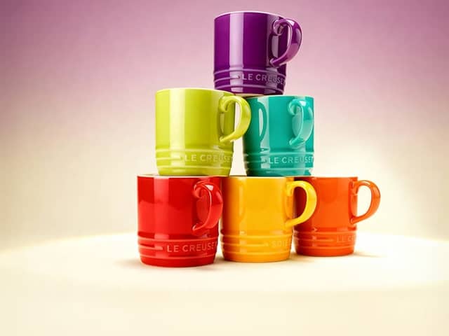 The Le Creuset Rainbow collection comes in vibrant colours