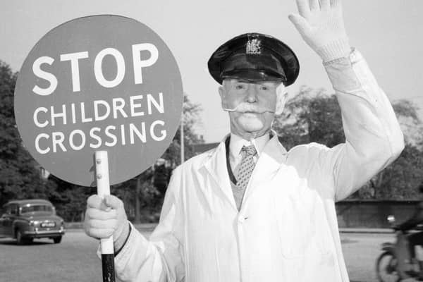 Morningside lollipop man John Thomson in December 1964.