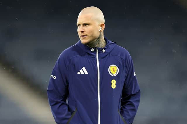 Lyndon Dykes got a rare start at international and club level against Denmark.
