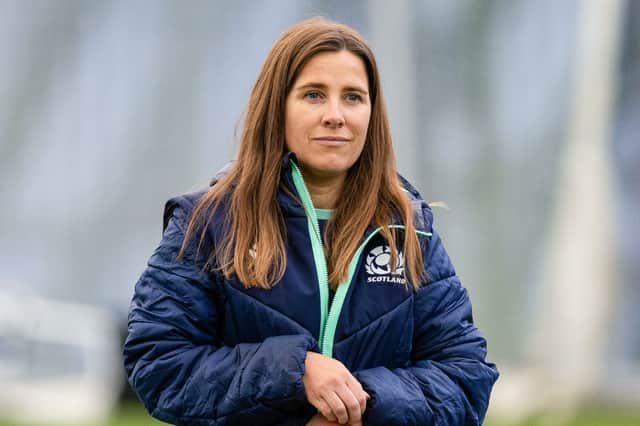Sports psychologist Jess Thom has been working with the Scotland squad.