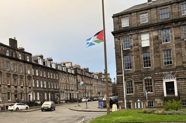 Edinburgh residents have told the council the flags were causing distress among some members of the Jewish community