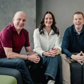 Presenters Martin Geissler, Laura Maciver and Phil Goodlad. Picture: Jamie Simpson/BBC Scotland