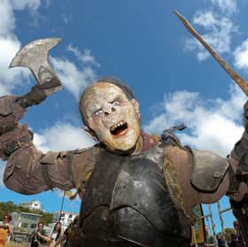 If there are any 'orcs' in the world today, they are not refugees fleeing violence but those who perpetrate it – or people having fun dressing up (Picture: Hagen Hopkins)