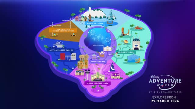 At its summit sits Elsa’s glittering Ice Palace – the highest point in World of Frozen.