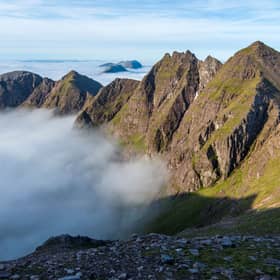 An Teallach in Wester Ross, considered one of the great Munros, above a cloud inversion. Just under two miles of path have been repaired here in a project led by Outdoor Access Trust for Scotland. PIC: James Roddie.