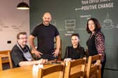 From L-R: Will Russell Chef, Igor Faggion Front of House, Paula Rodgers Front of House and Yvonne Naylor Cafe Manager. 
