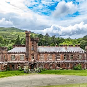 Kinloch Castle on the Isle of Rum in Scotland’s Inner Hebrides.