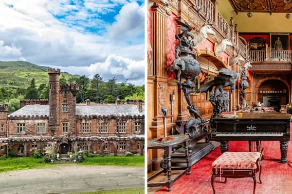 Kinloch Castle on the Isle of Rum in Scotland’s Inner Hebrides.