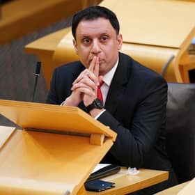 Scottish Labour leader Anas Sarwar during First Minister's Questions at the Scottish Parliament