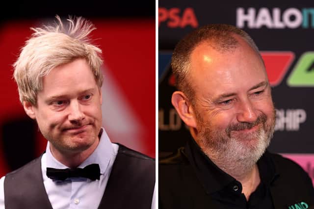 Neil Robertson and Mark Higgins are both in action today.
