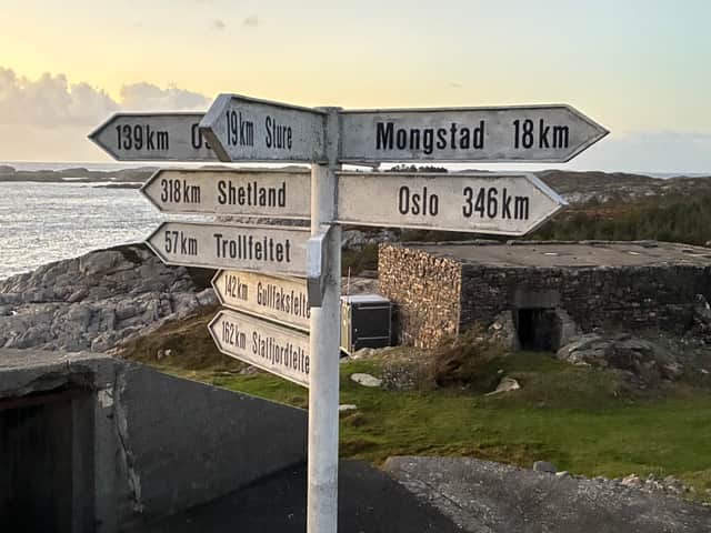Fedje is closer to Lerwick than Oslo.