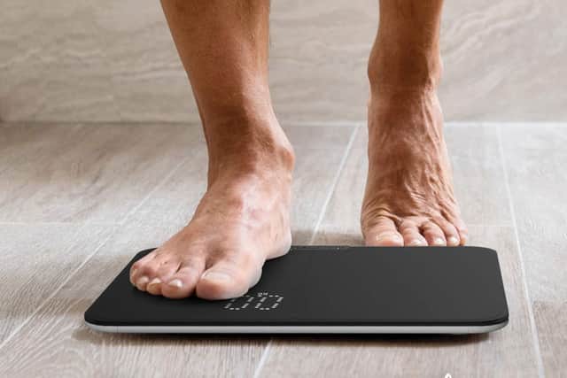 The scales activate as soon as you step on them