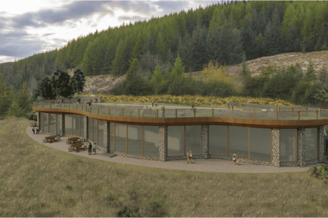 The proposed visitor centre will have a car park, shop and cafe.