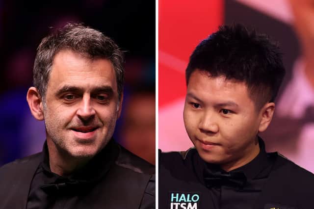Ronnie O'Sullivan will be taking on Zhou Yuelong in his first round match today.