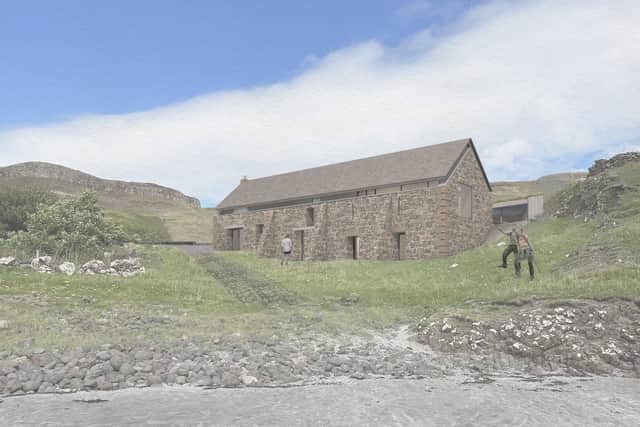An impression of what the restored barn could look like
